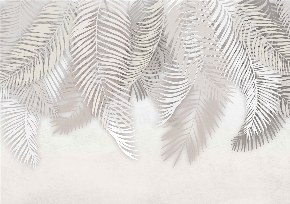 Фотошпалери пальмове листя висить