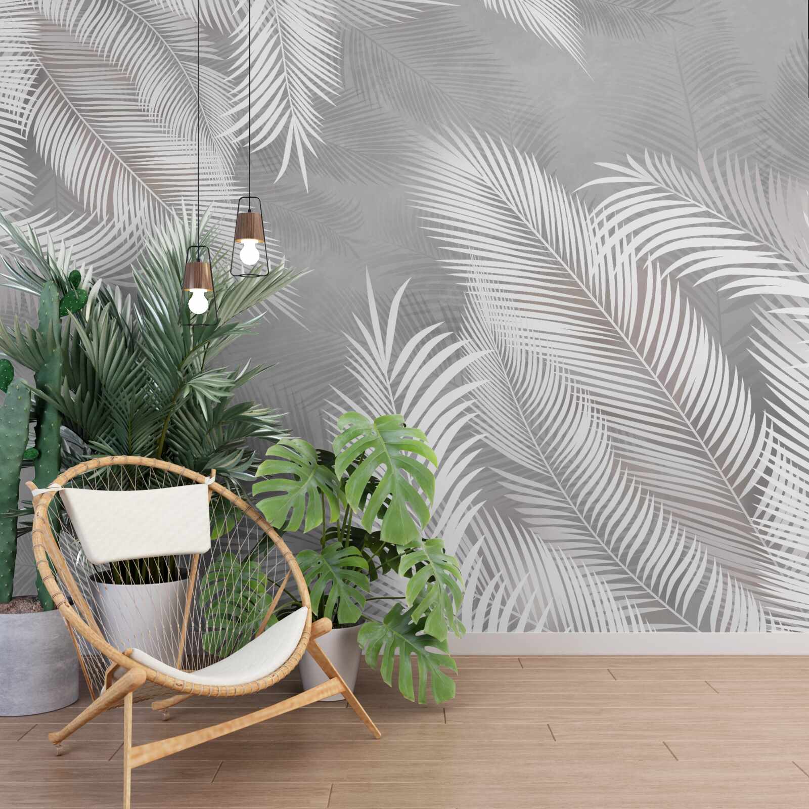 Фотошпалери яскраве листя схоже на пір'я