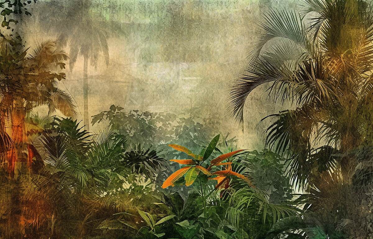 Фотошпалери пишна флора в тропічних лісах