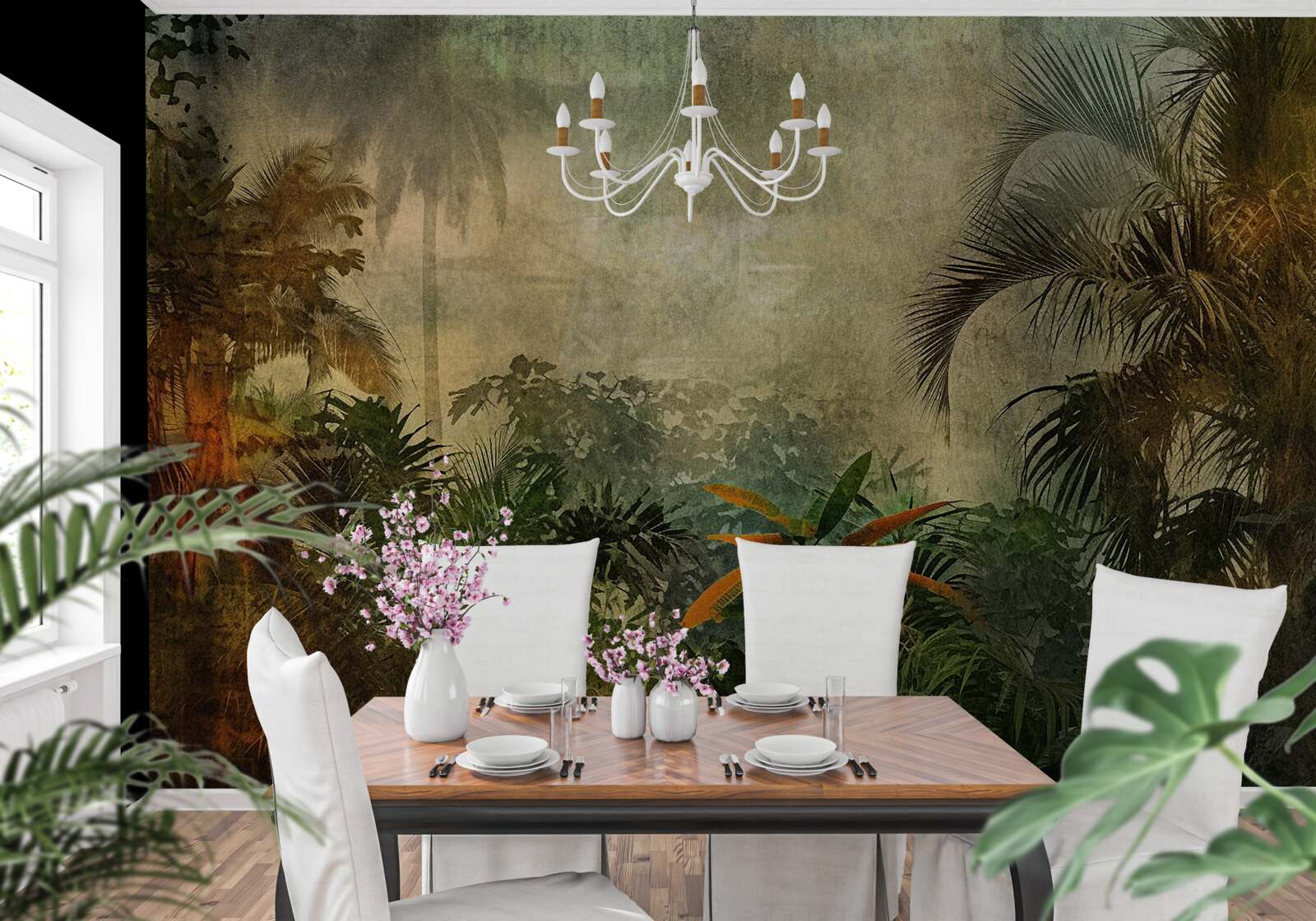 Фотошпалери пишна флора в тропічних лісах