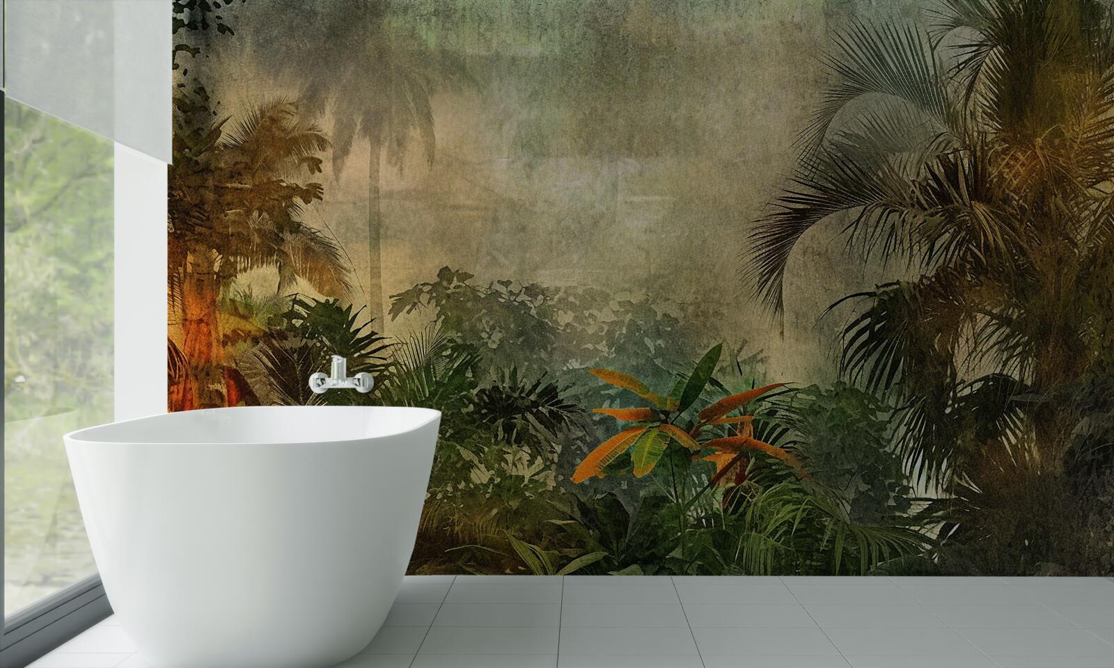 Фотошпалери пишна флора в тропічних лісах