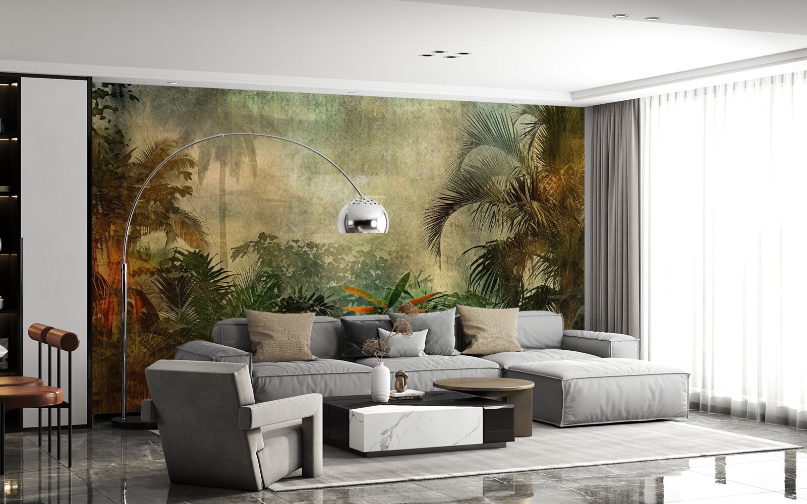 Фотошпалери пишна флора в тропічних лісах