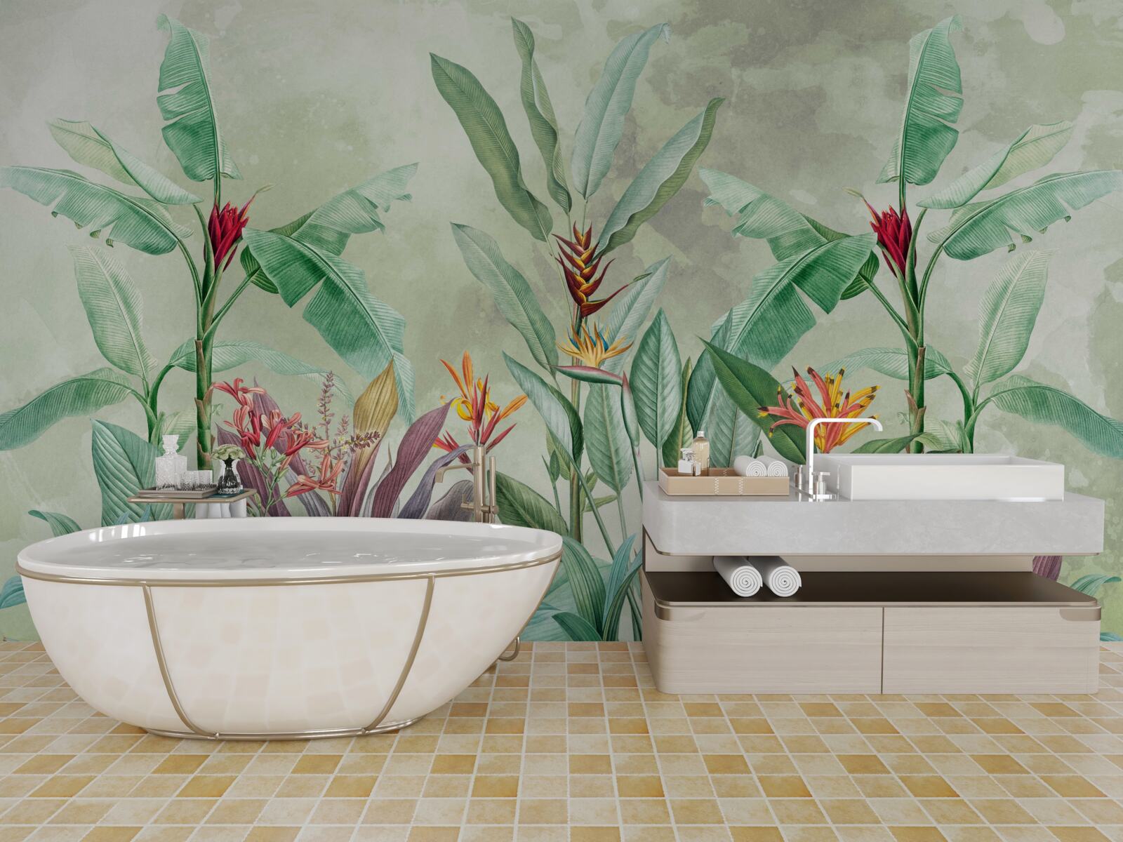 Фотошпалери долоні зеленіють і чекають на дощ