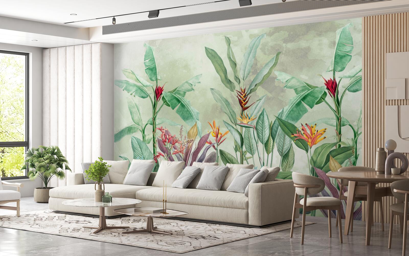 Фотошпалери долоні зеленіють і чекають на дощ