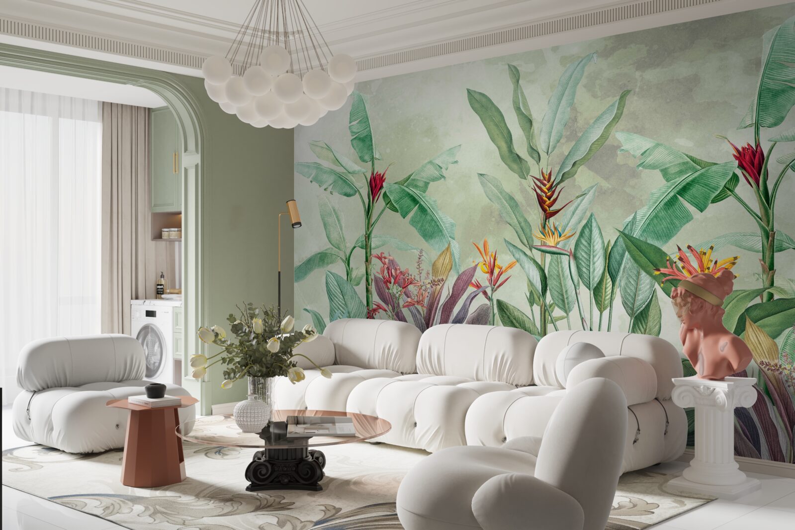 Фотошпалери долоні зеленіють і чекають на дощ