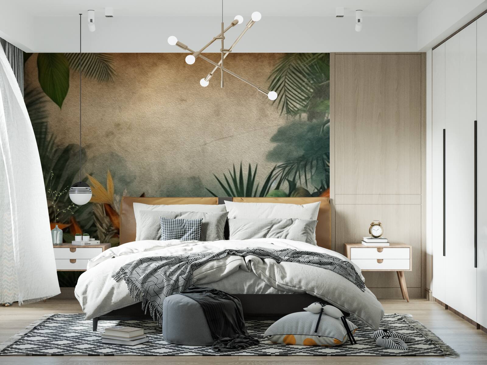 Фотошпалери дощ у тропічних джунглях