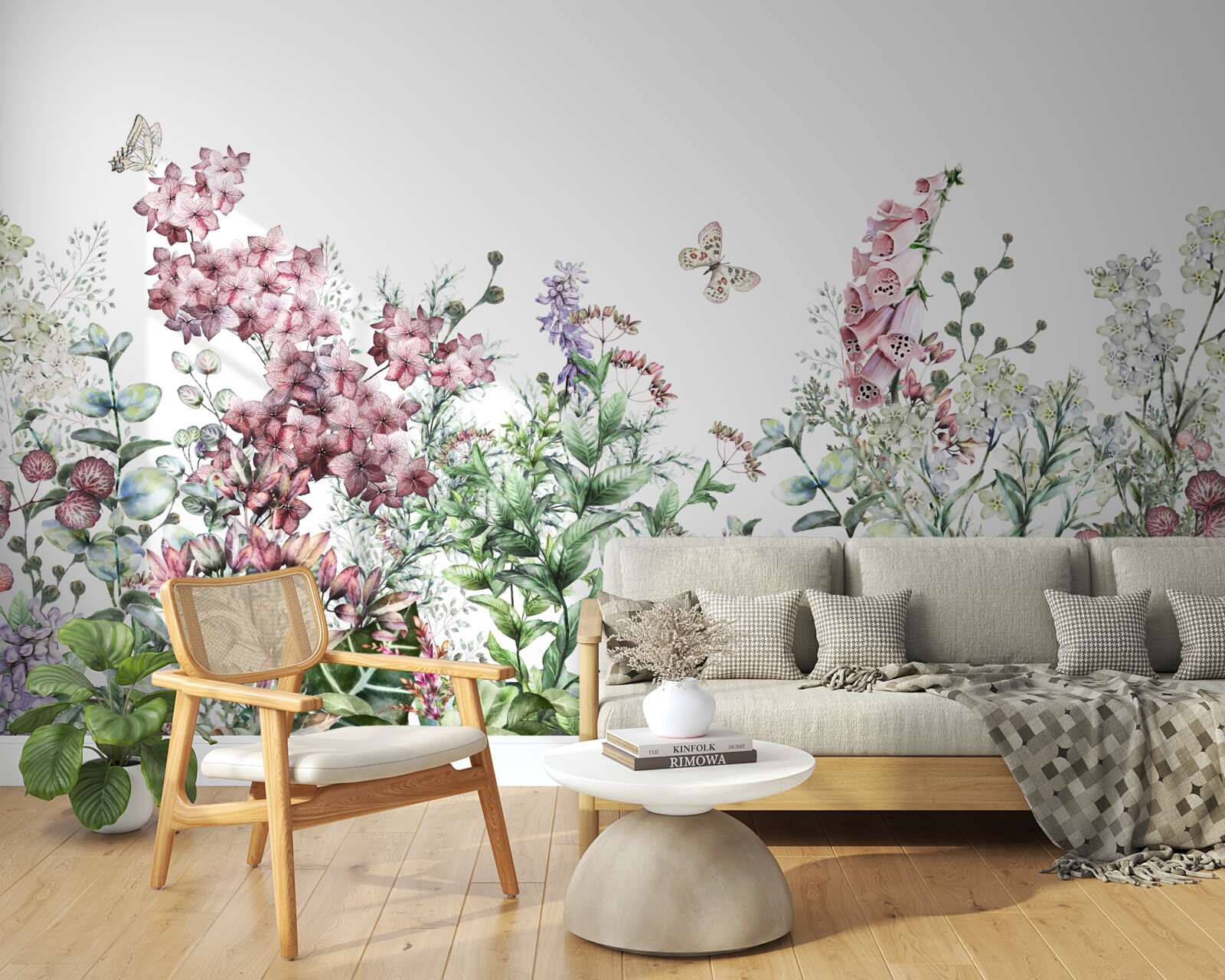 Фотошпалери лугове поле, що милує око своїми яскравими барвами