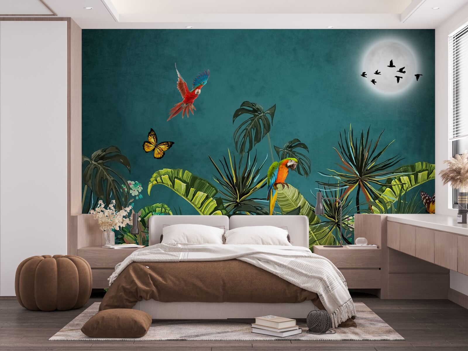 Фотошпалери тропічний ліс під покровом темряви