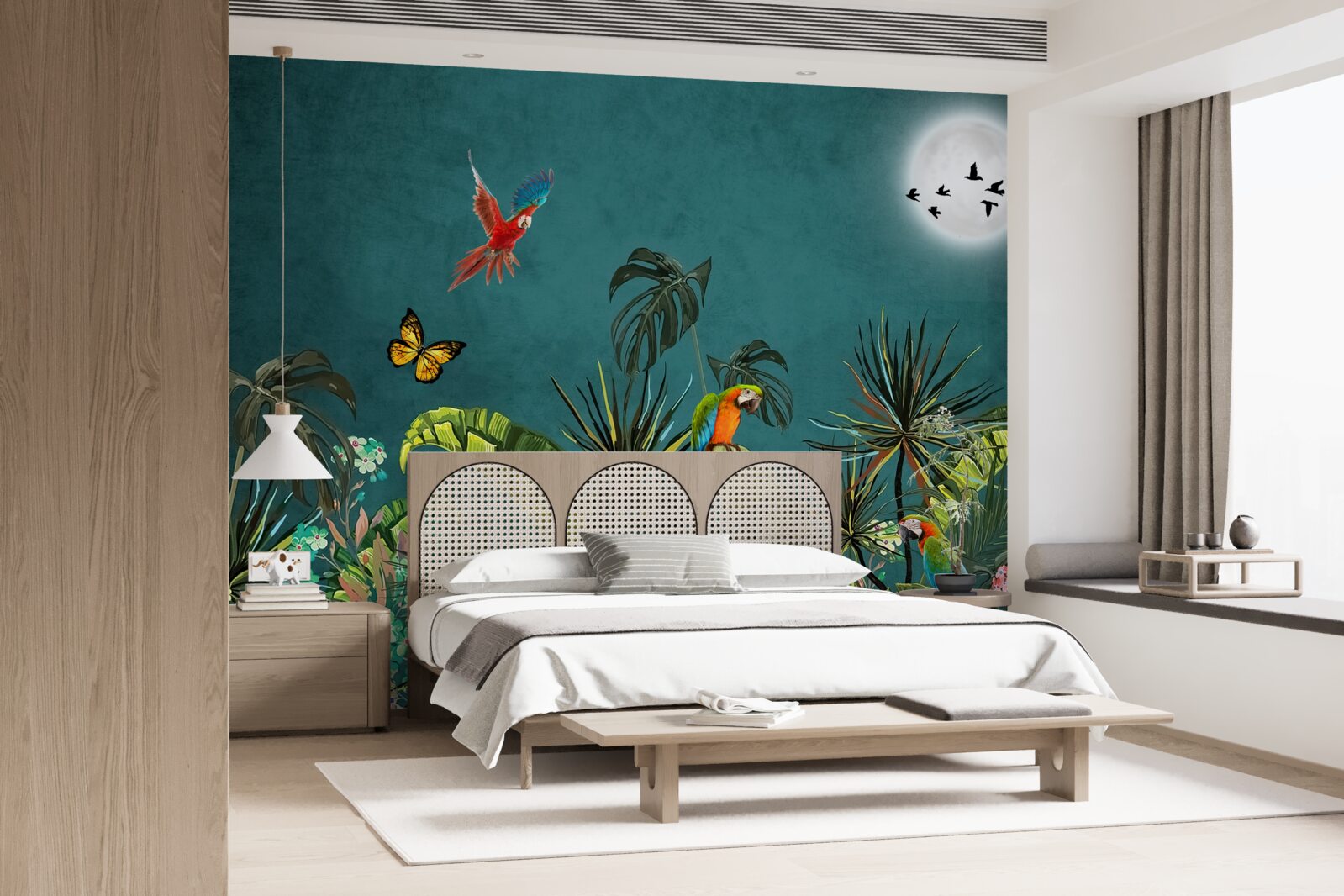 Фотошпалери тропічний ліс під покровом темряви