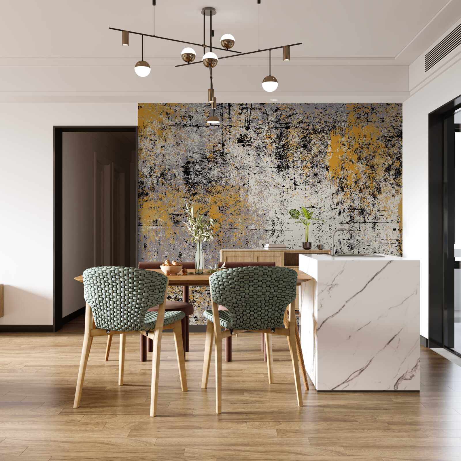 Фотошпалери абстракція на спокійному осінньому березі