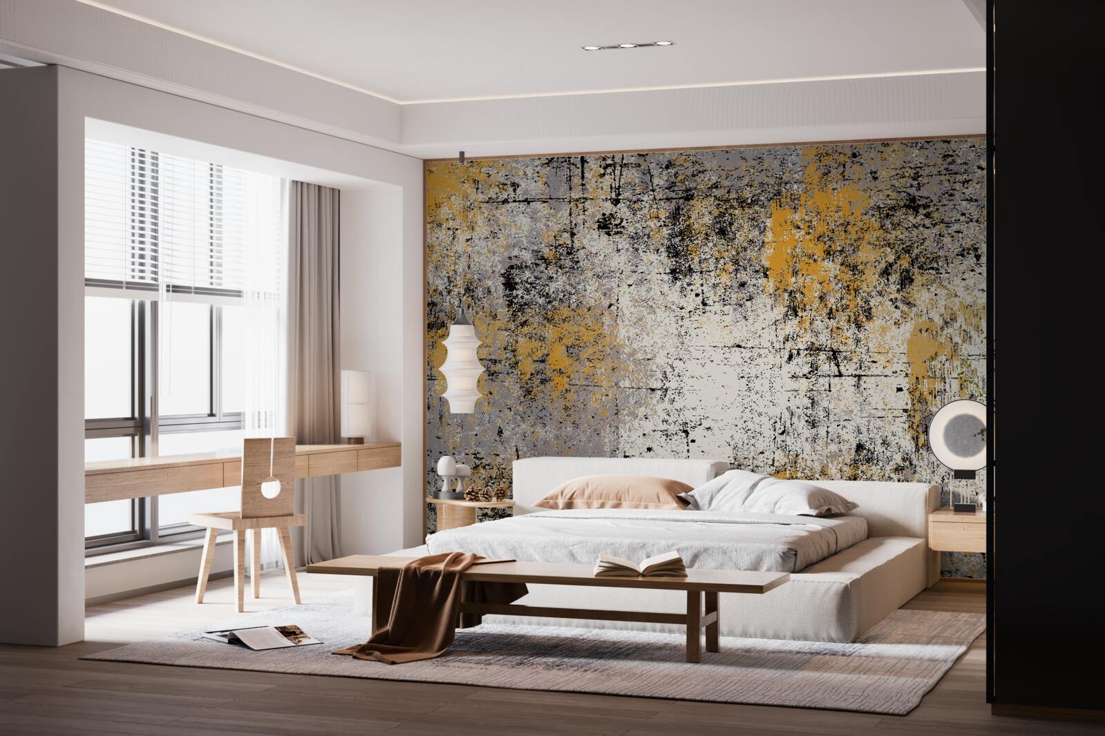 Фотошпалери абстракція на спокійному осінньому березі