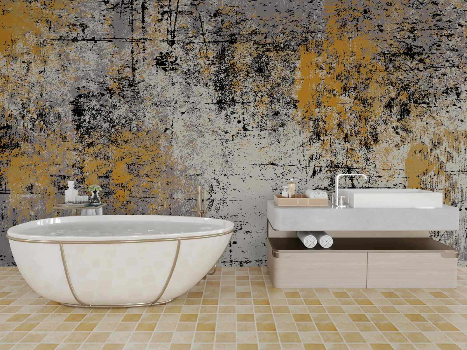 Фотошпалери абстракція на спокійному осінньому березі