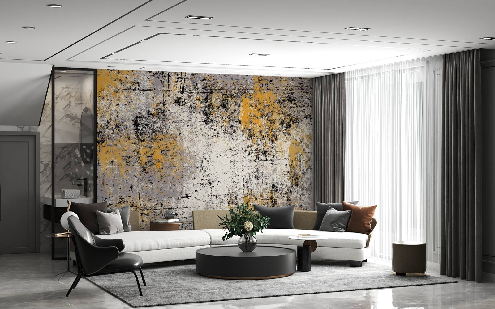 Фотошпалери абстракція на спокійному осінньому березі