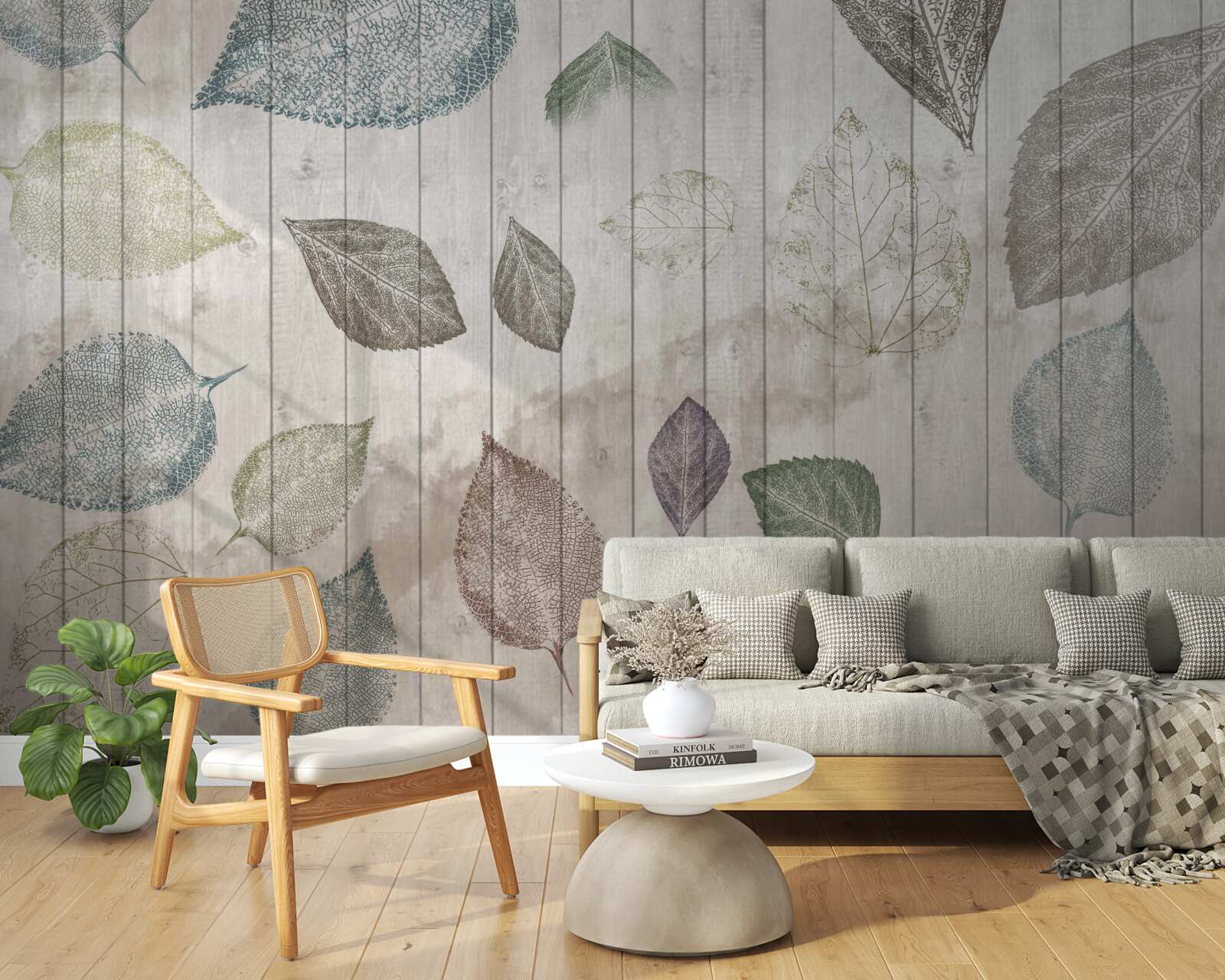 Фотошпалери акварельні сліди осені