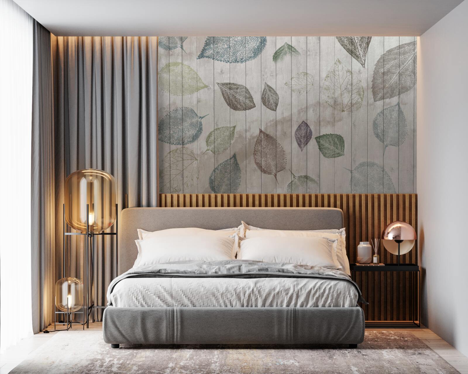 Фотошпалери акварельні сліди осені