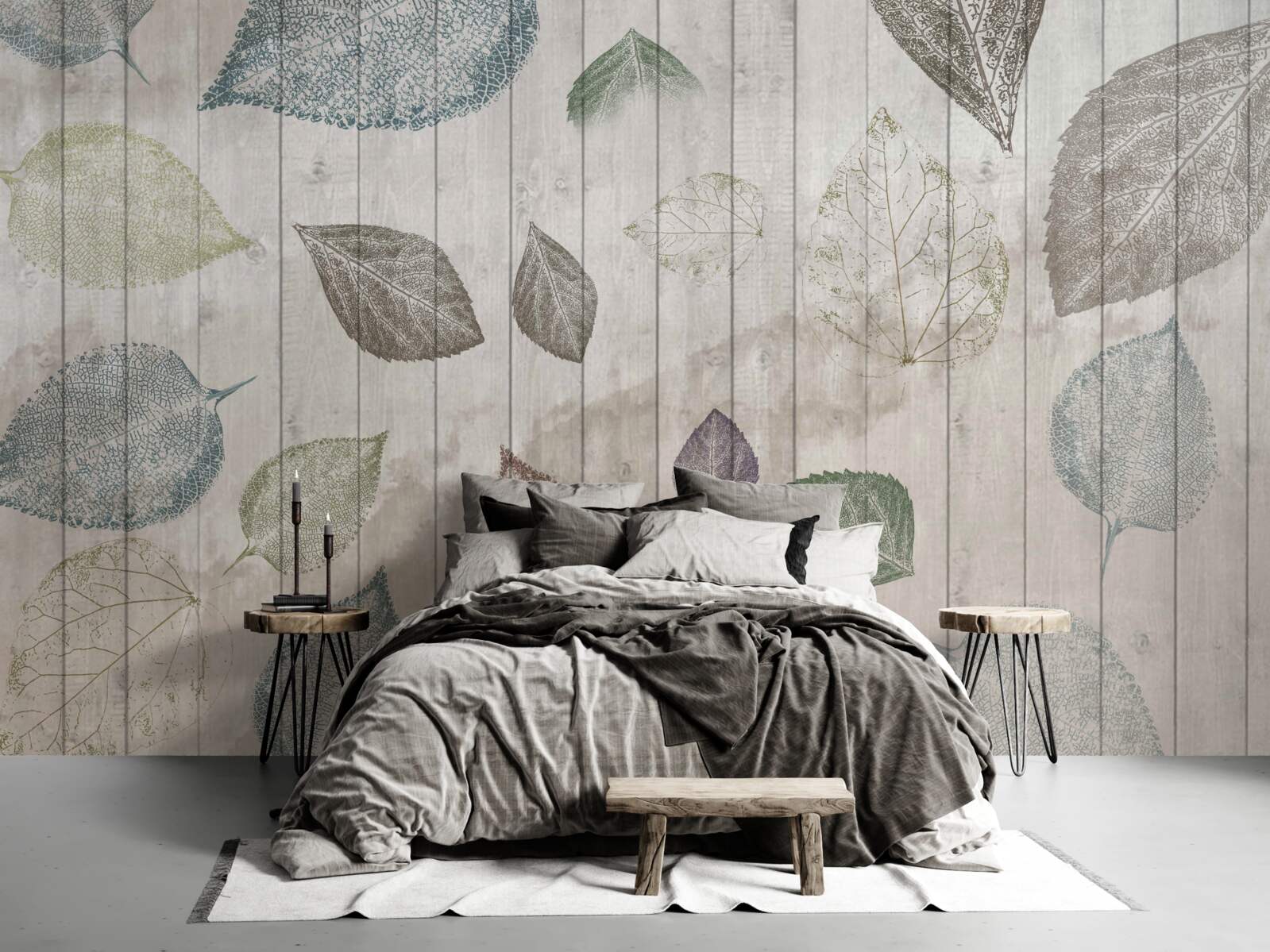 Фотошпалери акварельні сліди осені