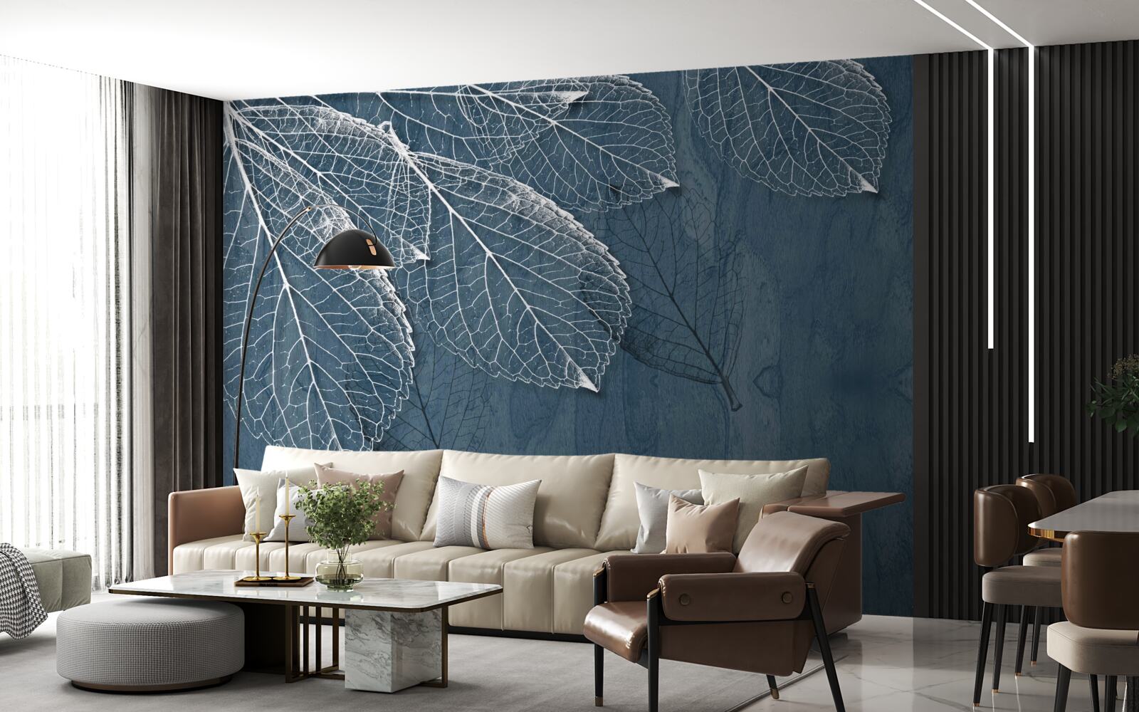 Фотошпалери листя прозорі, як крила метелика