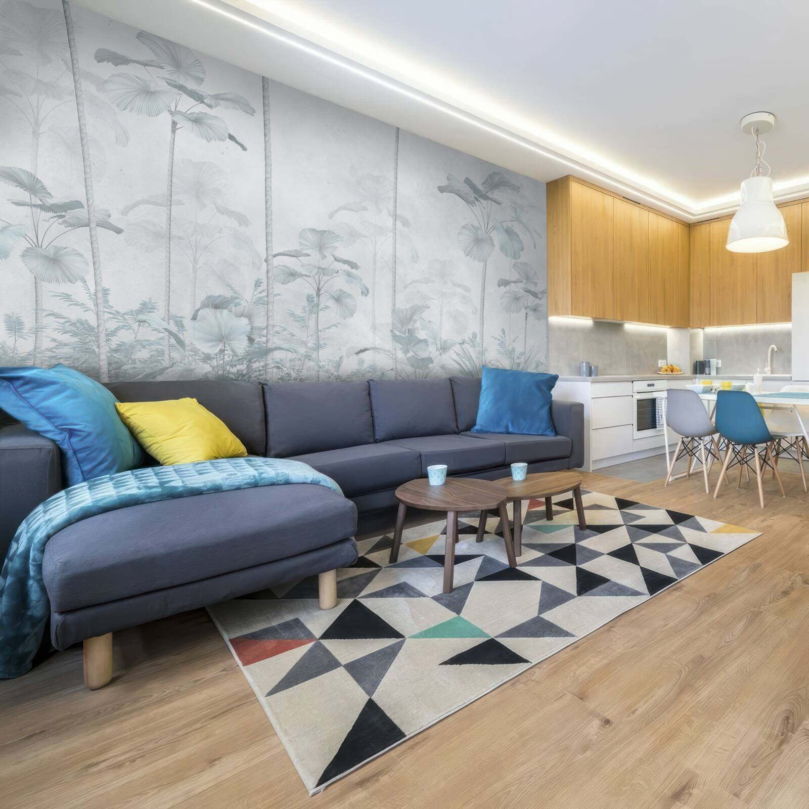 Фотошпалери густий туман у тропічному регіоні