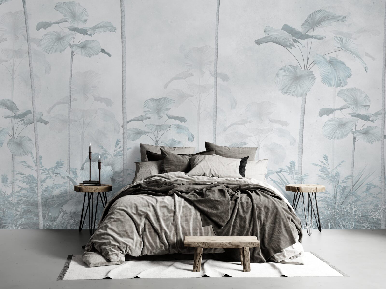 Фотошпалери густий туман у тропічному регіоні