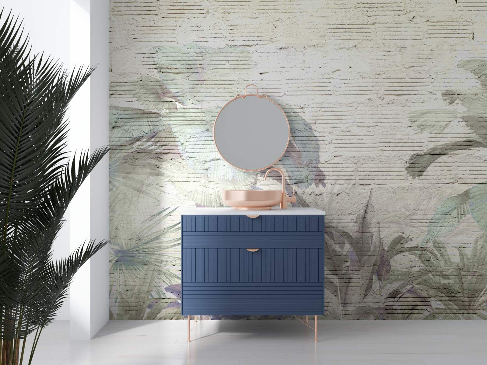 Фотошпалери тропічні рослини, схильні до сильних вітрів