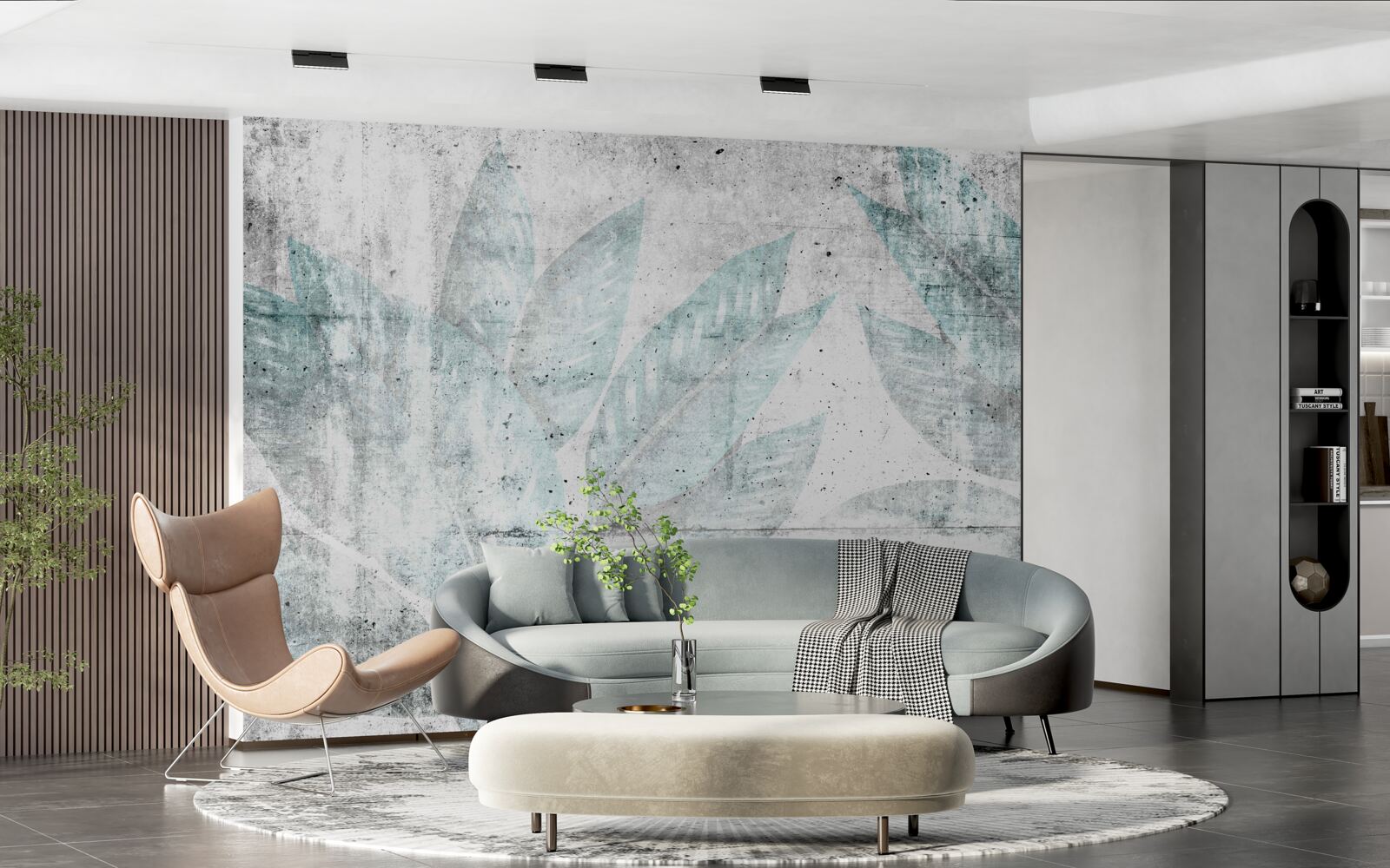 Фотошпалери відбитки великого осіннього листя