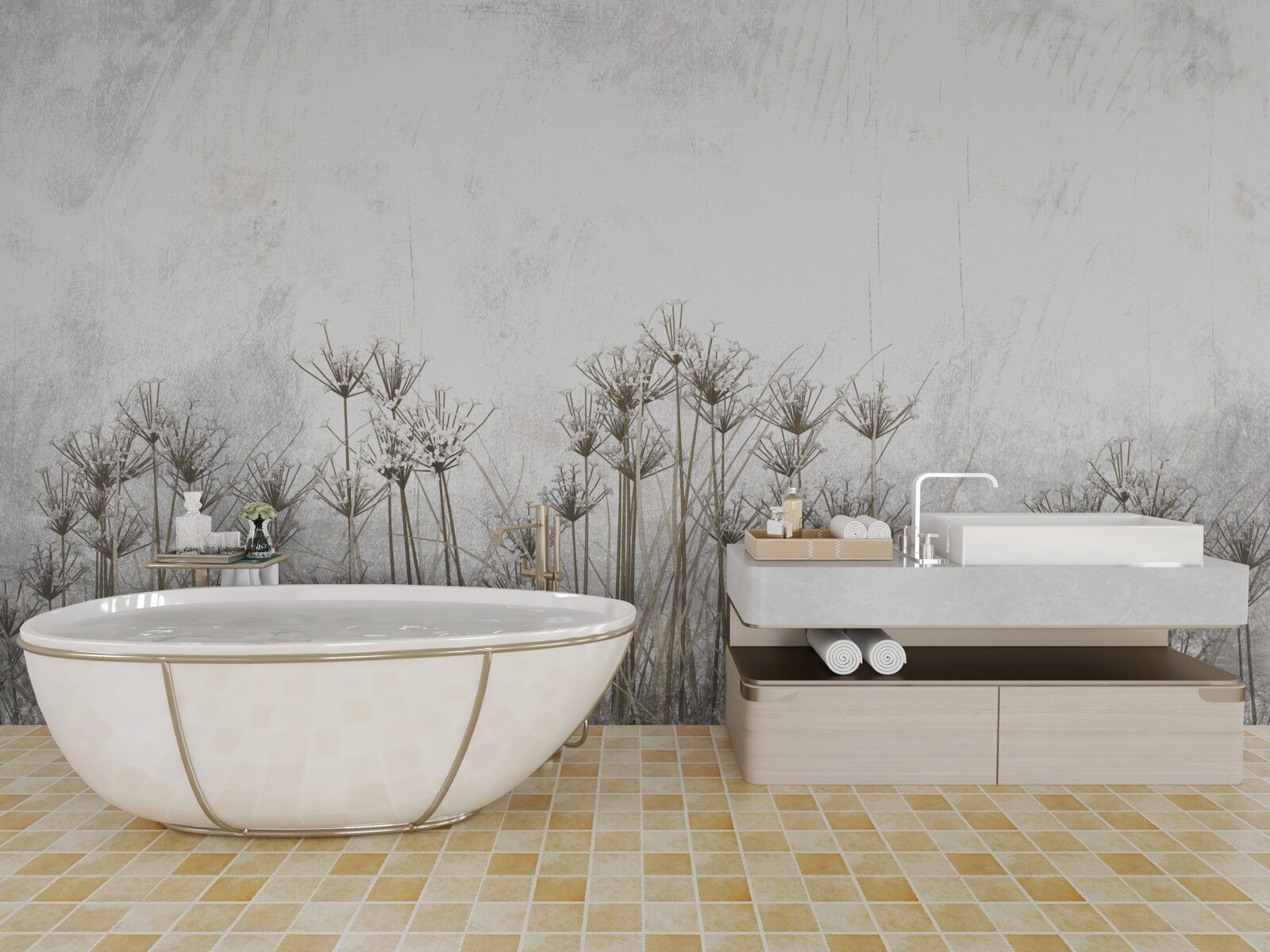 Фотошпалери ніжні порожнисті козулі