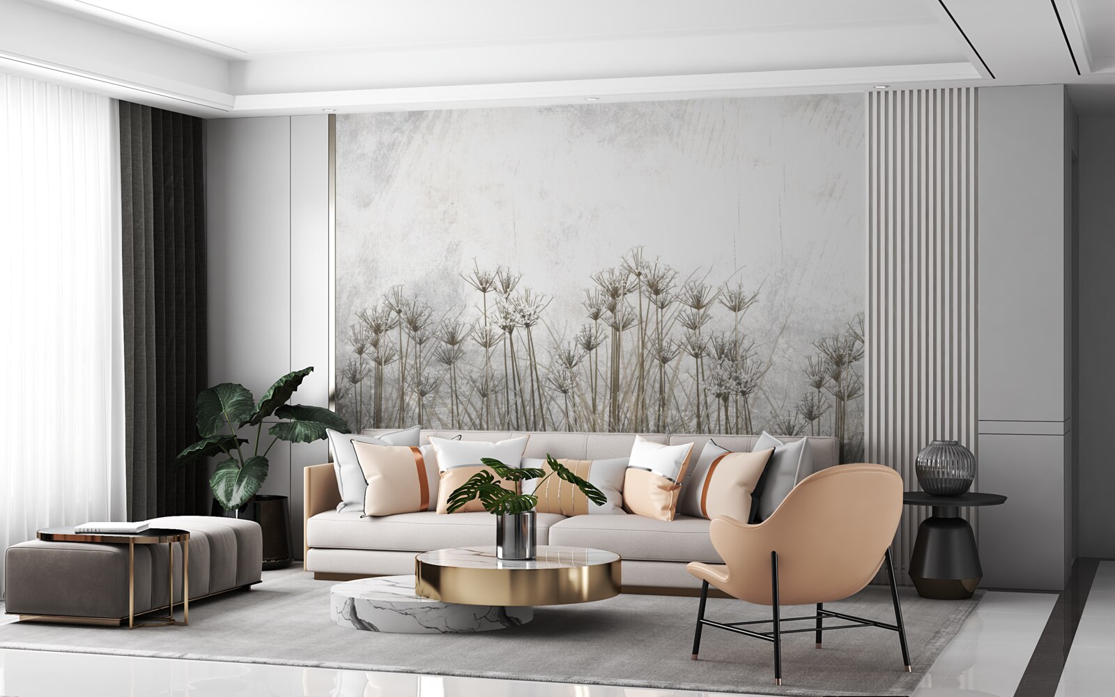 Фотошпалери ніжні порожнисті козулі