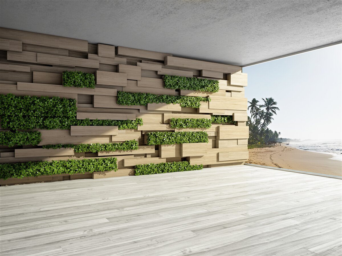 Фотошпалери підкорення пляжу, кам'яна стіна