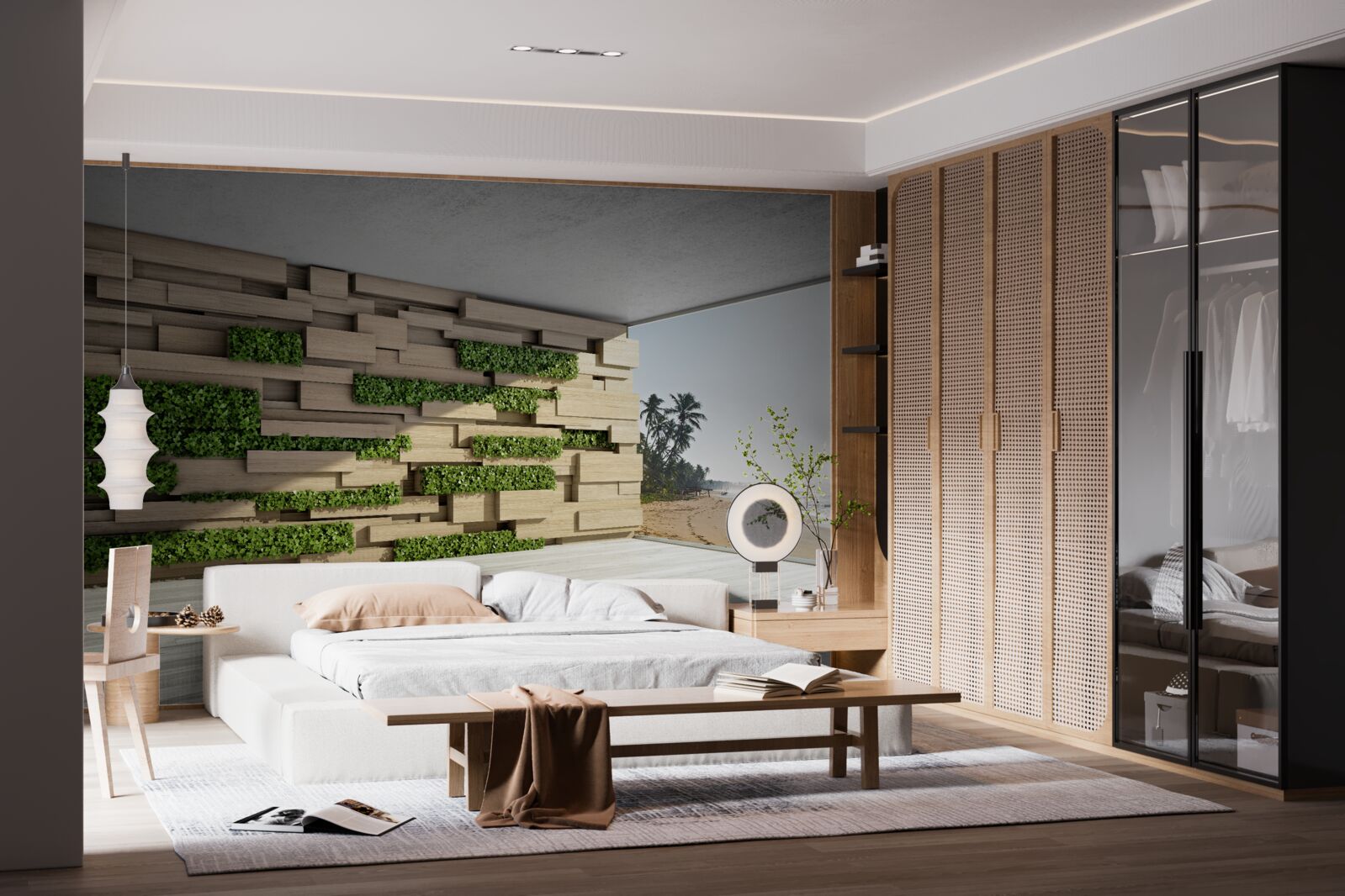 Фотошпалери підкорення пляжу, кам'яна стіна