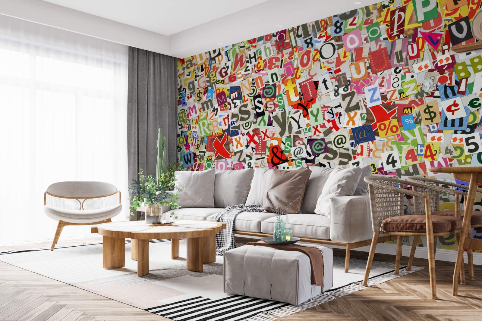 Фотошпалери графіті містить багато літер і цифр