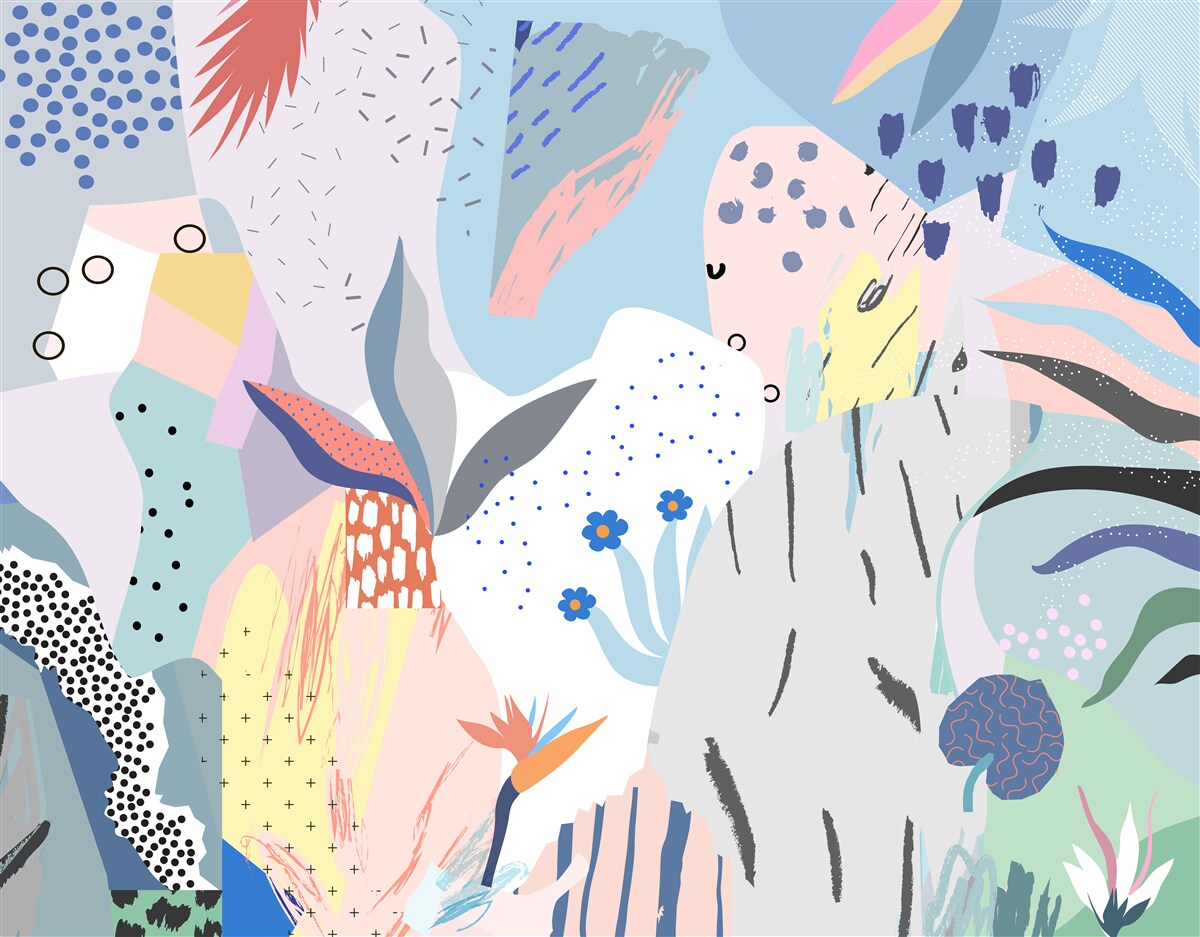 Фотошпалери абстракція тропічного лісу