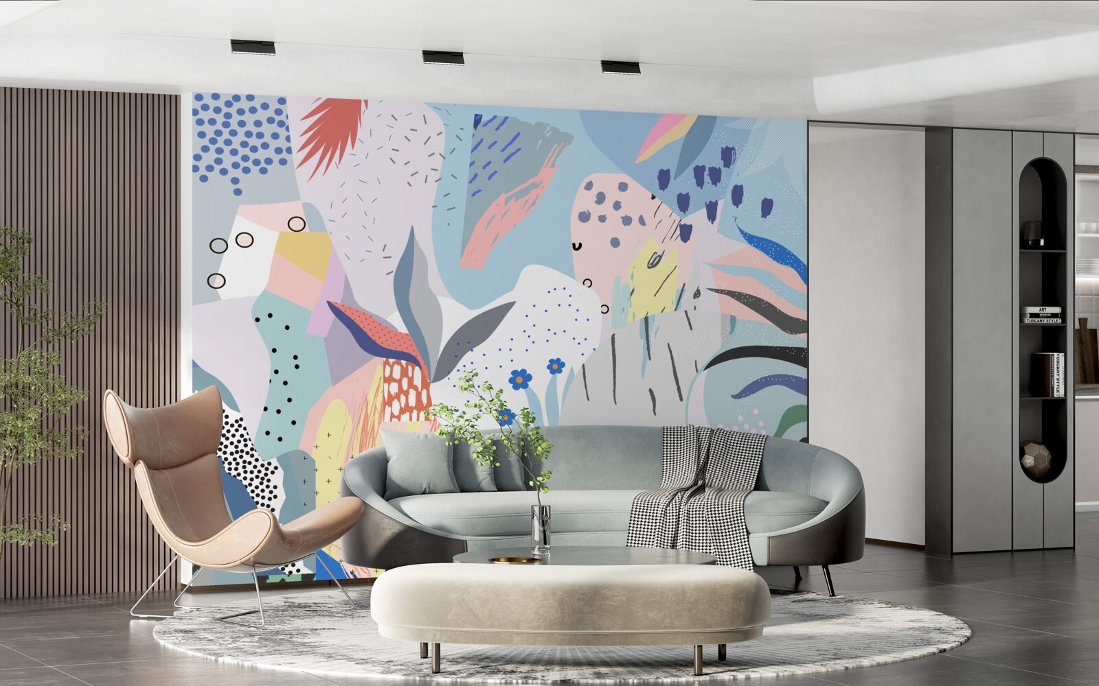 Фотошпалери абстракція тропічного лісу