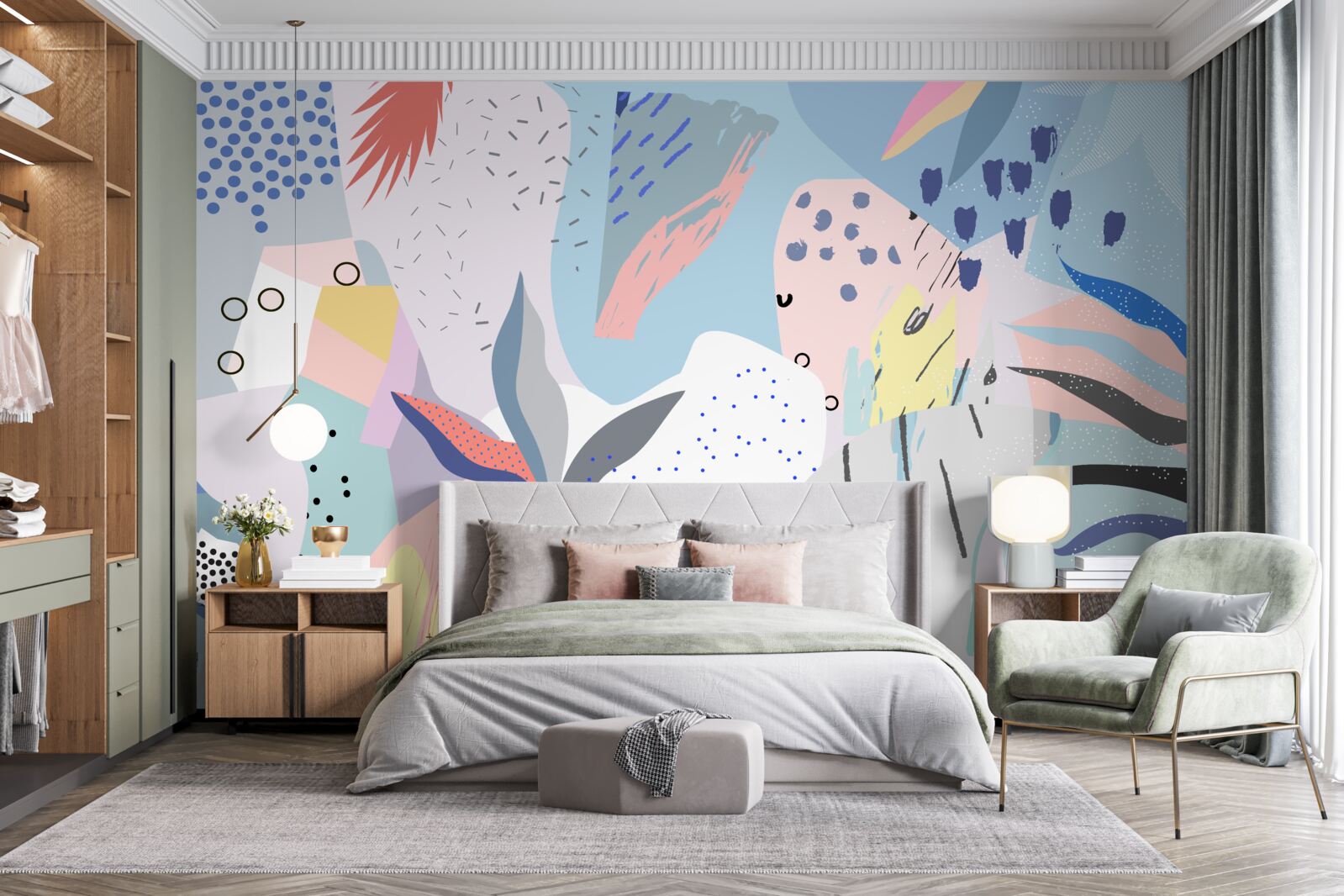 Фотошпалери абстракція тропічного лісу