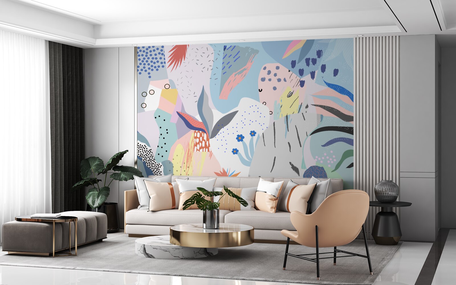 Фотошпалери абстракція тропічного лісу