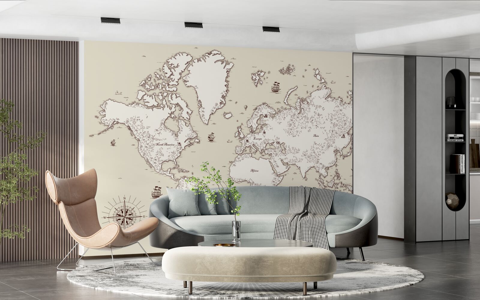 Фотошпалери карта світу без знаків і символів