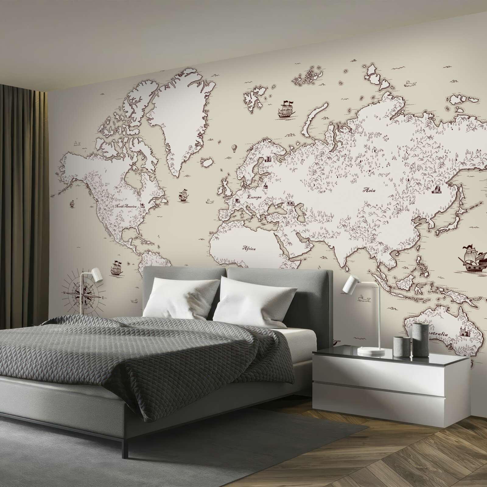 Фотошпалери карта світу без знаків і символів