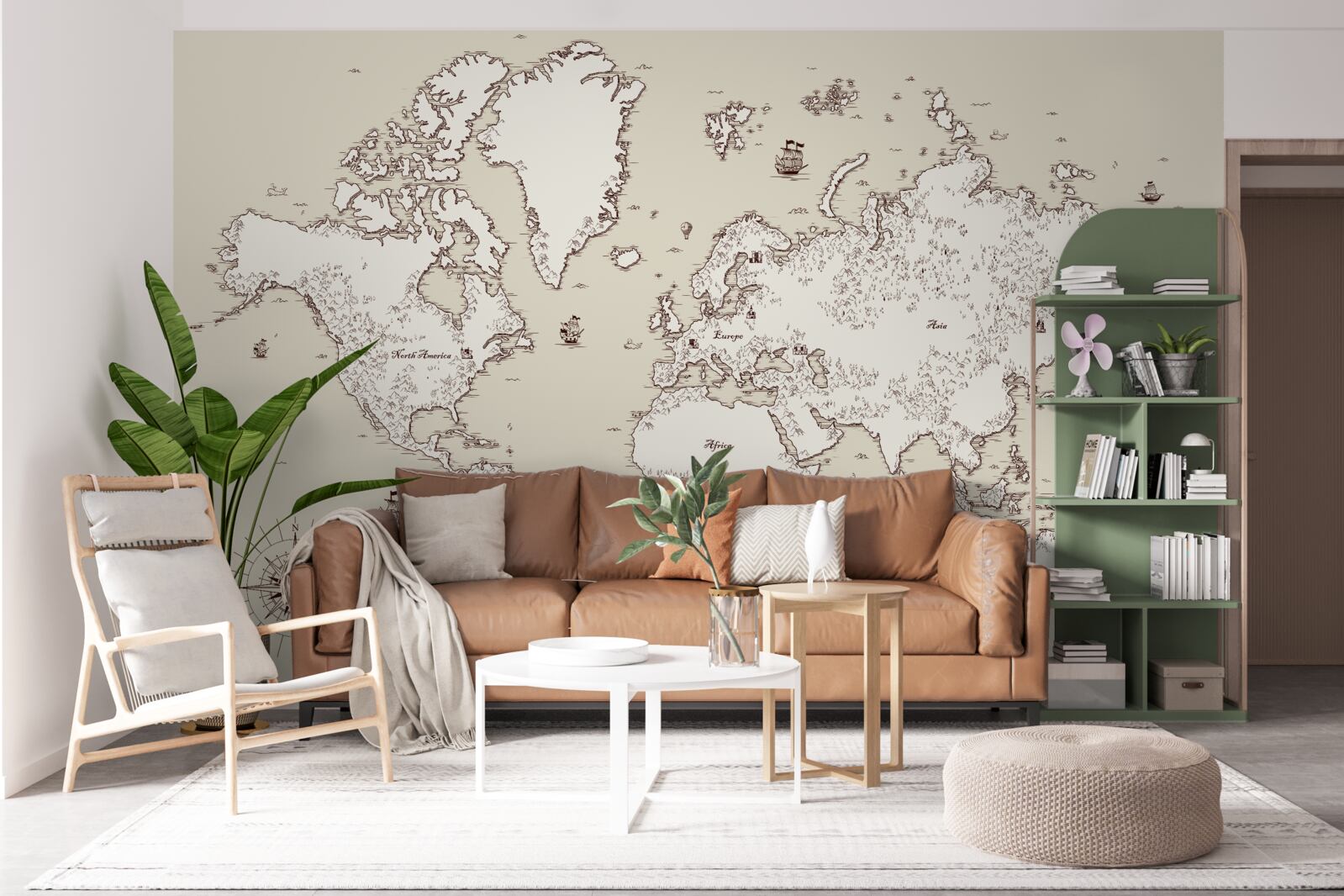 Фотошпалери карта світу без знаків і символів