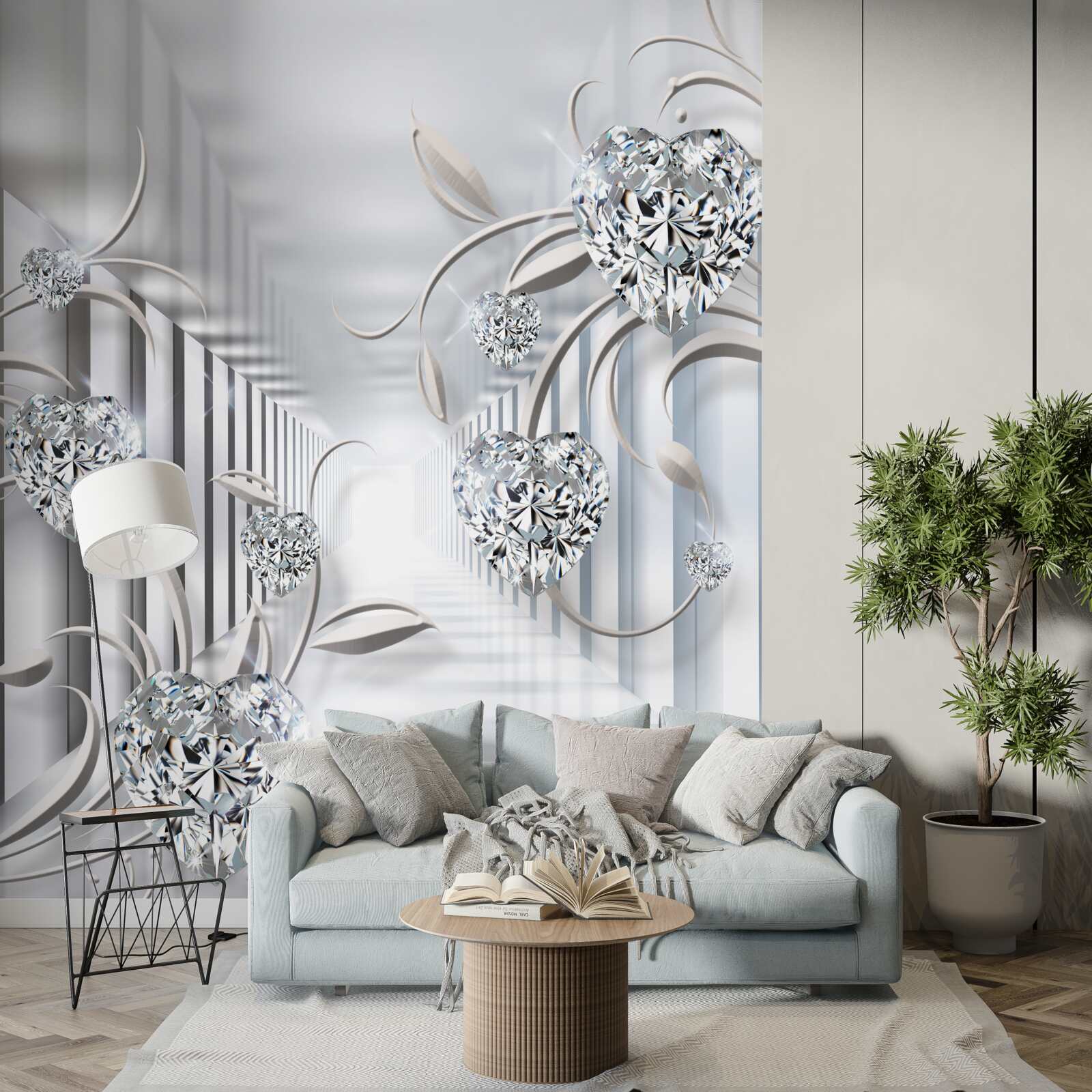 Фотошпалери коридор з абстрактним декором