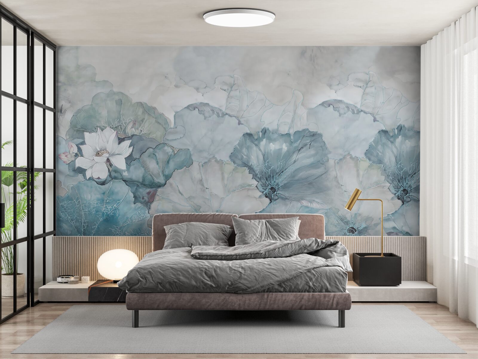 Фотошпалери туман огортає тропічну рослинність