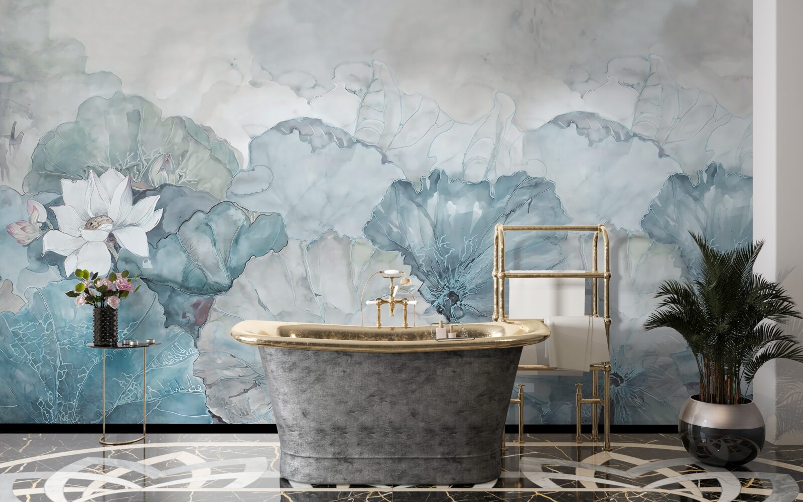 Фотошпалери туман огортає тропічну рослинність