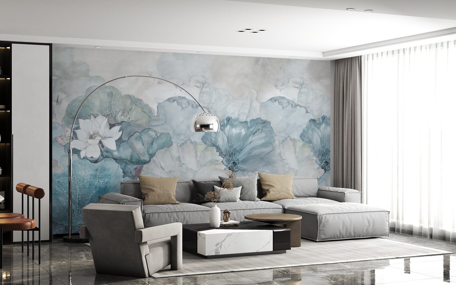 Фотошпалери туман огортає тропічну рослинність