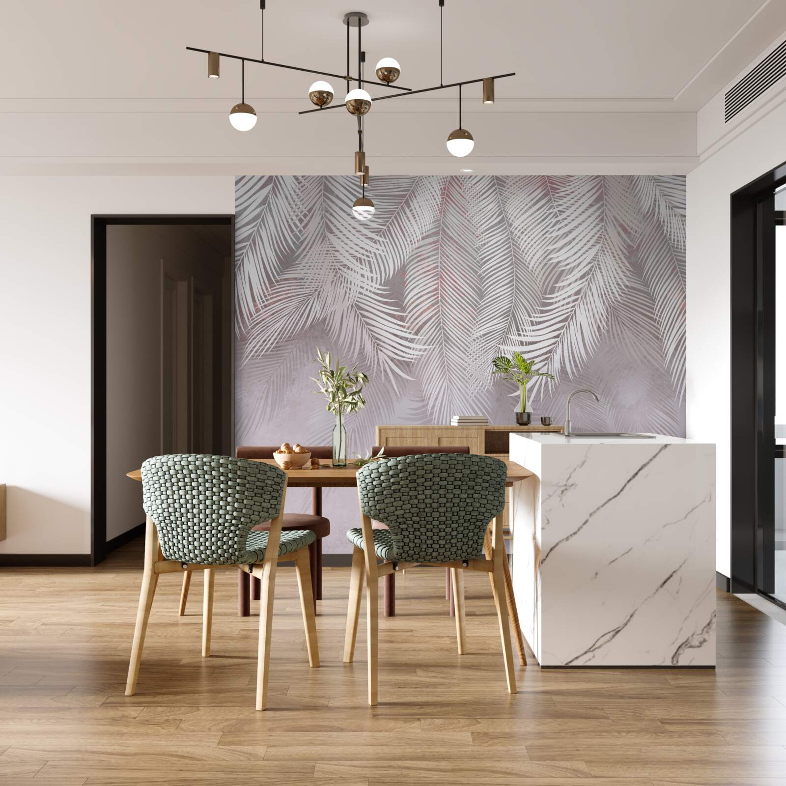 Фотошпалери великі світлові шлейфи прагнуть до вологи