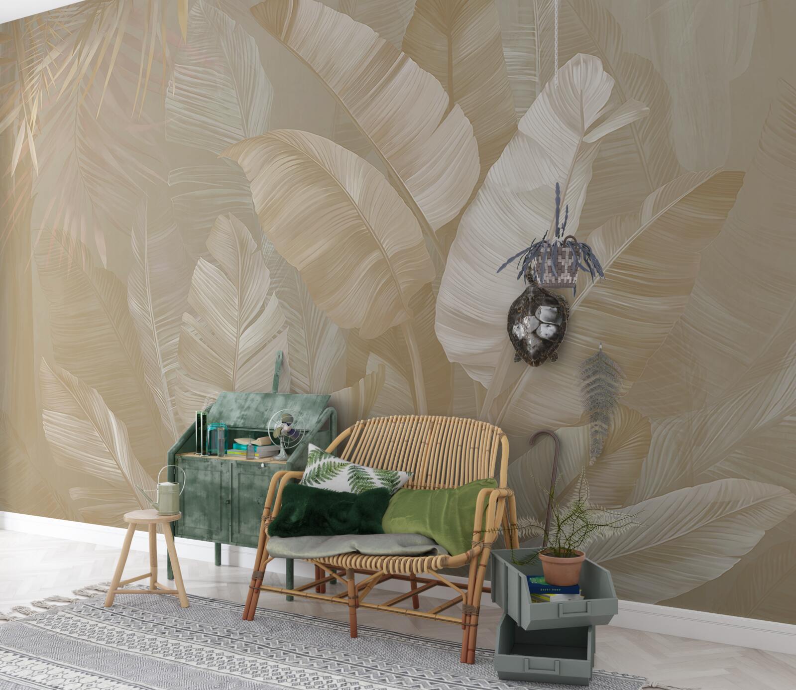 Фотошпалери розмаїття тропічного листя