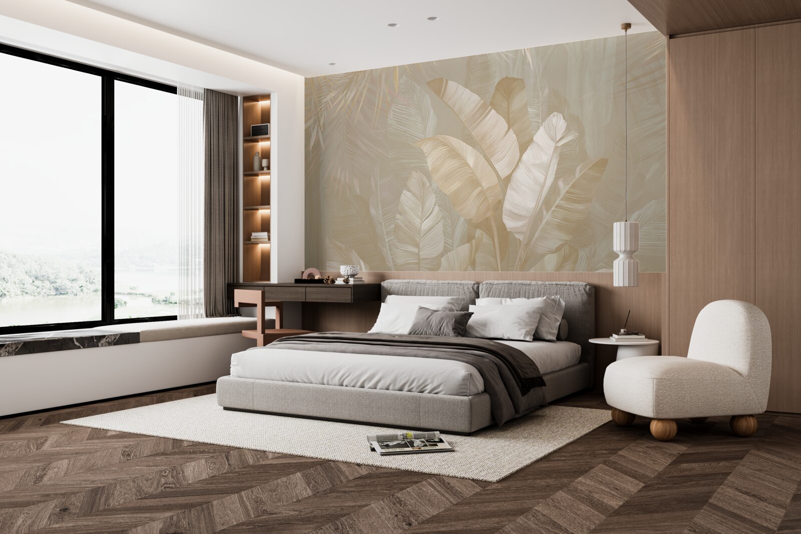 Фотошпалери розмаїття тропічного листя