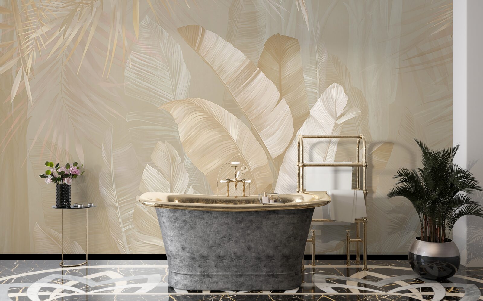 Фотошпалери розмаїття тропічного листя