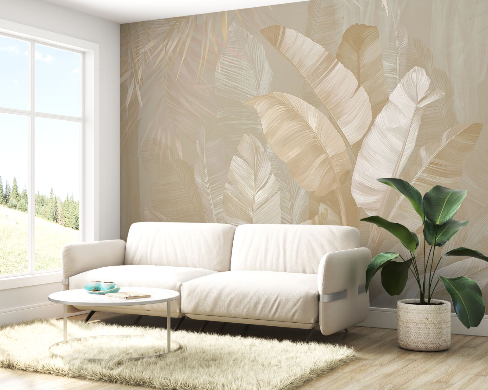 Фотошпалери розмаїття тропічного листя