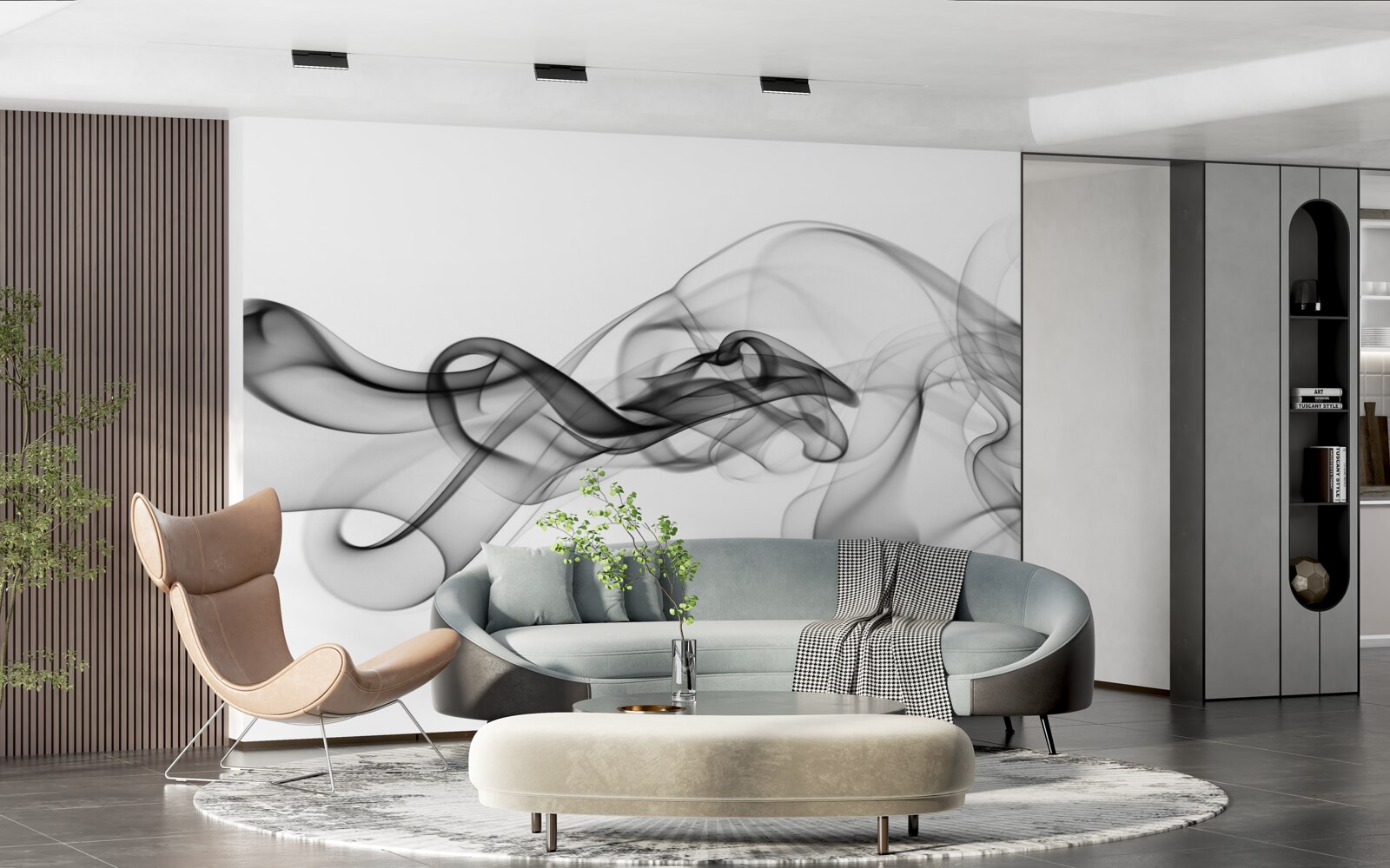 Фотошпалери темна хмара на світлому фоні