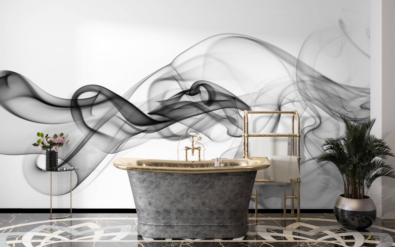 Фотошпалери темна хмара на світлому фоні