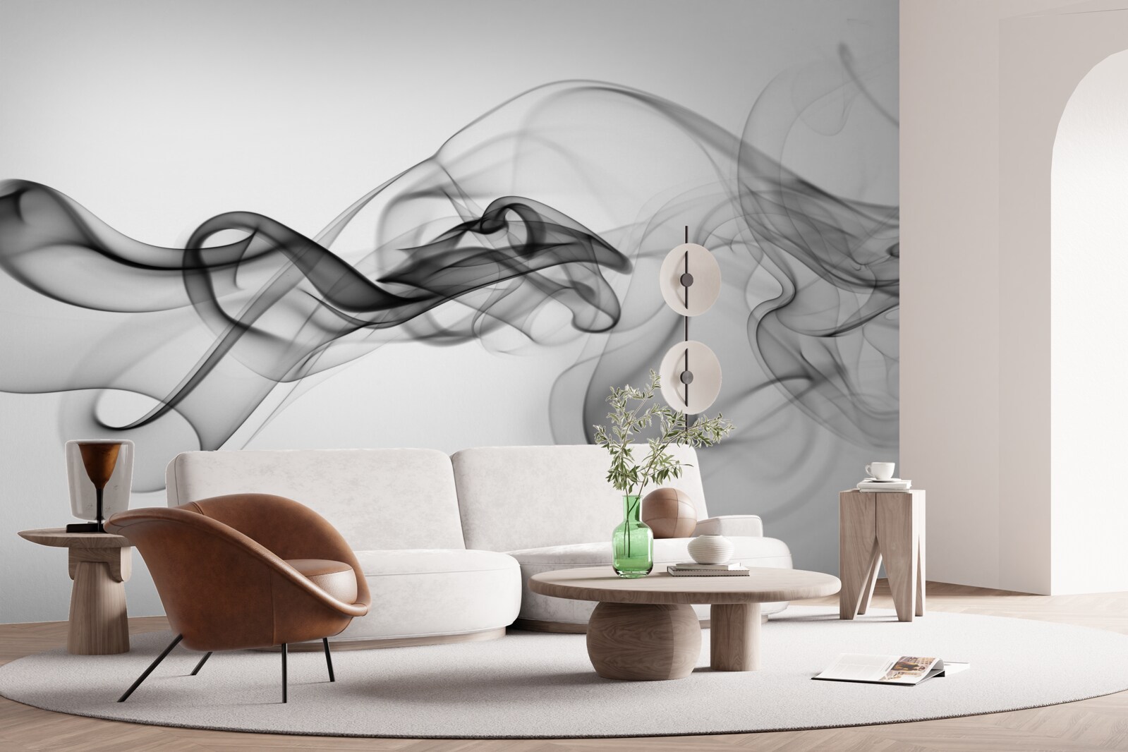 Фотошпалери темна хмара на світлому фоні