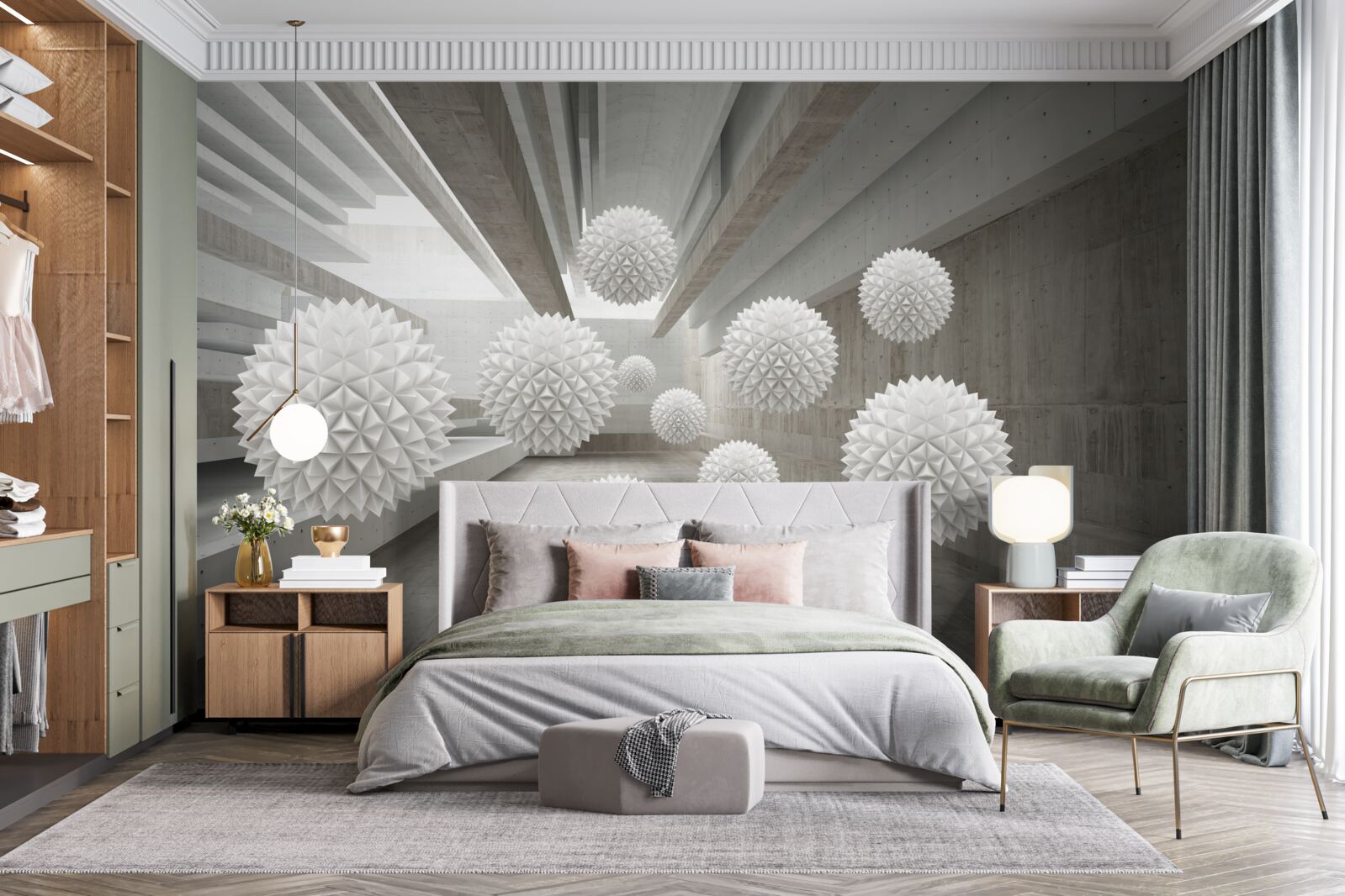 Фотошпалери нескінченність кличе кульки в свої обійми